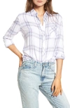 Rails Lavender Hunter Plaid Shirt In White Coast Blush