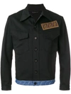 FENDI Fendi FF Logo Denim Jacket - Farfetch,FW0918A1MT12484060