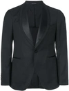 TAGLIATORE satin lapel tuxedo jacket,KPP18A50UEG01412700651