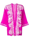 P.A.R.O.S.H floral-embroidered frayed kimono,GOFRINGED42053912702589