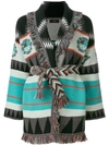 ALANUI PATTERN EMBROIDERED AND FRINGE TRIM CARDIGAN,051170212706067