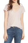 JAMES PERSE HIGH GAUGE JERSEY DEEP V TEE,WEK3182