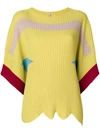 ANTONIO MARRAS colour block knit top,1M581912700101