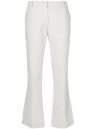 Kiltie Cropped Tailored Trousers - Neutrals