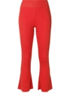 Cashmere In Love Tilly Ribbed Trousers In Yellow