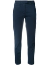 DONDUP DONDUP CROPPED SKINNY TROUSERS - BLUE,DP066GS023DPTDDD12685762