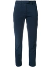 Dondup Cropped Skinny Trousers - Blue In Blue
