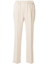 TWINSET TWIN-SET HIGH RISE TROUSERS - NEUTRALS,PS825112682763