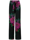 AMIR SLAMA ROSES PRINT WIDE LEG TROUSERS,1008912400558