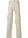 Y/PROJECT Y / PROJECT LAYERED TROUSERS - NEUTRALS,JEAN5S1412685320