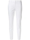 TWINSET TWIN-SET SLIM-FIT TROUSERS - WHITE,TS821312705343