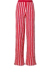 AVIU striped wide leg trousers,CEP62712697486