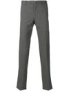 Biagio Santaniello Tailored Grey Wool Trousers In Grey