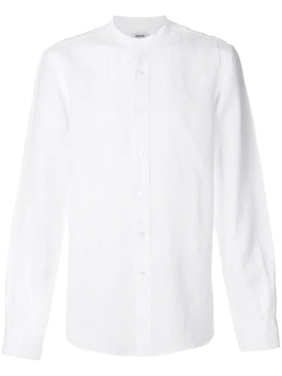 Aspesi Mandarin-collar Shirt In White