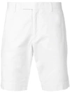 Polo Ralph Lauren White Cotton Twill Bermuda Shorts In White