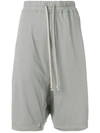 RICK OWENS DRKSHDW DROPPED CROTCH TRACK SHORT,DS18S3325RN12691689