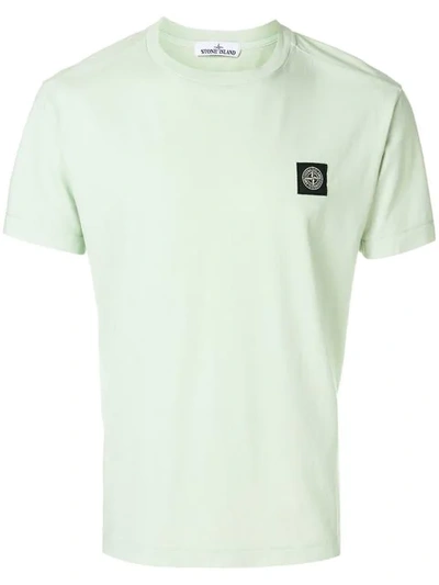 Stone Island Logo Patch T In Green