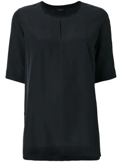 Joseph Front Slit Shortsleeved Blouse