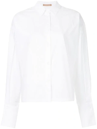Nehera Benson开衫衬衫 In White