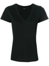 Vince V-neck Top In Black