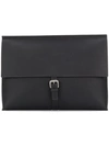 ORCIANI BUCKLE-STRAP CLUTCH,P0067812708328