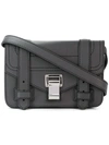 Proenza Schouler 'mini Ps1' Lambskin Leather Crossbody Bag - Black In Black