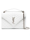 SAINT LAURENT white Monogram Leather shoulder bag,487206BOW9212513237