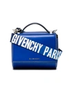 GIVENCHY GIVENCHY BLUE PANDORA MINI LEATHER SHOULDER BAG,BB500UB01W12534849