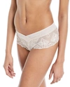Chantelle Champs Elysees Floral Embroidery Briefs In Cappuccino