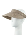 HELEN KAMINSKI KIRSTEN RAFFIA WIDE-BRIM VISOR,PROD207160135