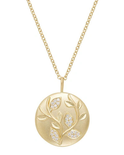 Jamie Wolf 18k Diamond Ivy Vine Pendant Necklace In Gold