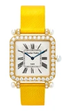 CHARLES OUDIN 18K YELLOW GOLD DIAMOND AND PEARL LARGE PANSY RETRO WATCH,502LYP-CO-5524