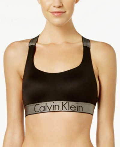 Calvin Klein Customized Lightly Padded Bralette In Black
