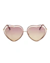 CHLOÉ Poppy Heart-Shaped Sunglasses,CE131S
