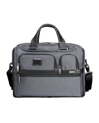 Tumi Expandable Organizer Computer Brief In Gray