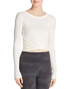 Alo Yoga Twist-front Top In Pristine