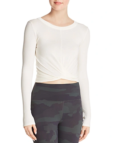 Alo Yoga Twist-front Top In Pristine