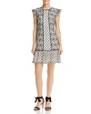 ADRIANNA PAPELL LACE SHIFT DRESS,AP1D101943