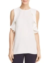 LAFAYETTE 148 HARLEY RUFFLE-SLEEVE BLOUSE,MBY94R-6013