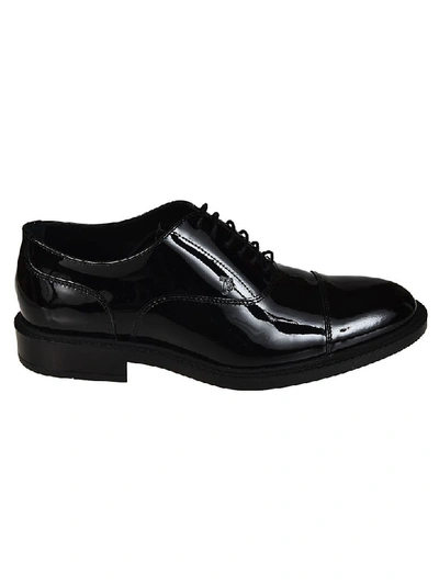 Tod's Leather Oxford Shoes In Black
