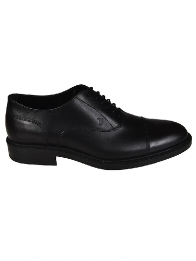 Tod's Men's Classic Leather Lace Up Laced Formal Shoes Oxford In Black
