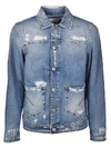 DONDUP FAY DISTRESSED DENIM JACKET,10509528