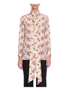 GUCCI ROSE PRINT SILK SHIRT,10507343