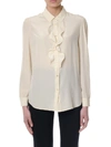 RED VALENTINO RED Valentino Silk Ruffles Shirt,10509125