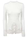 GIVENCHY LACE DETAILING PULLOVER,10505062