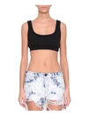 ALEXANDER WANG T COTTON CROPPED TOP,10507235