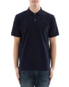 Prada Cotton Piqué Polo Shirt In Blue