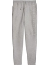 BURBERRY BURBERRY EMBROIDERED LOGO SWEATPANTS - GREY,407047812698382