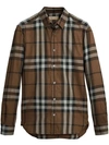 BURBERRY checked flannel shirt,404377012672425