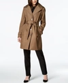 CALVIN KLEIN BELTED WATER RESISTANT TRENCH COAT